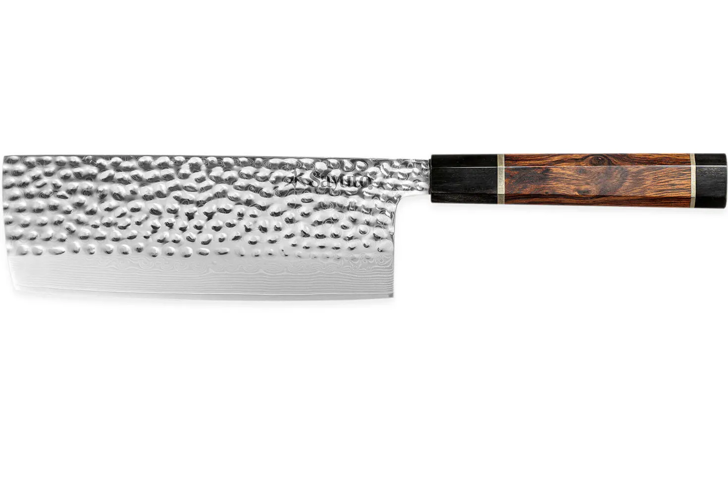 Couteau nakiri Sayuto Desert Damas martelé 17cm