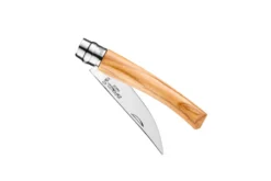 Couteau opinel Effilé n°08 lame 8cm virole tournante manche en olivier