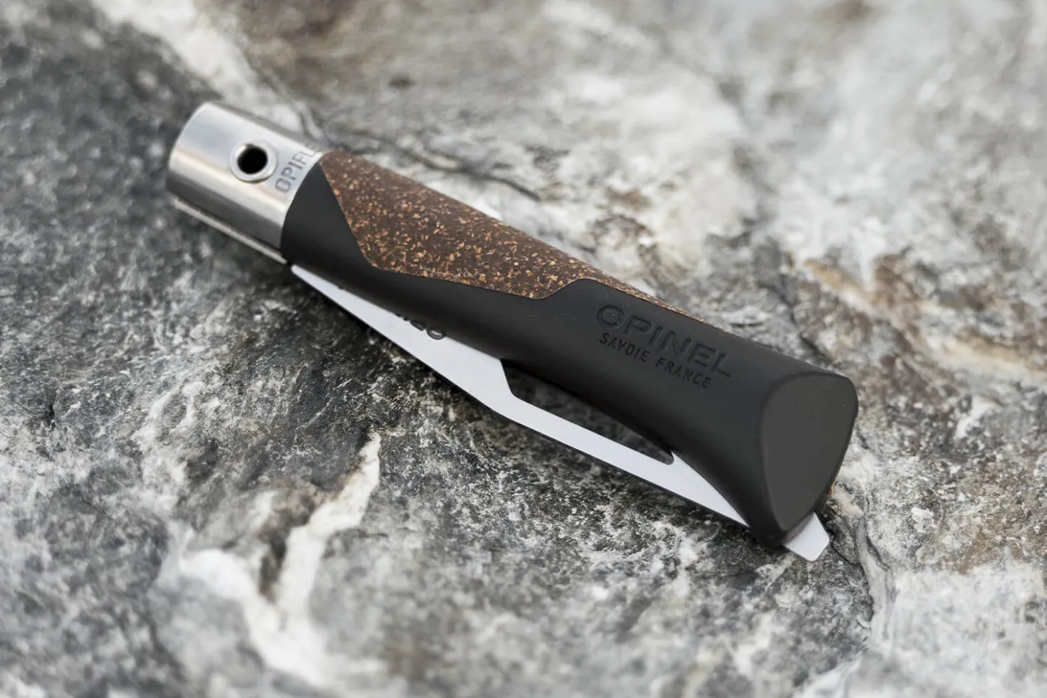 Couteau Opinel Néo7 Alpine brun noir