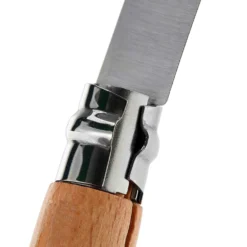 Couteau Opinel Tradition Carbone n°08 lame 8.5cm manche hêtre virole tournante