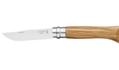 Couteau opinel tradition Luxe n°08 lame 8,5cm virole tournante manche bois d'olivier