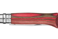 Couteau Opinel tradition n°8 lame acier inox 8,5cm virole tournante bouleau lamellé
