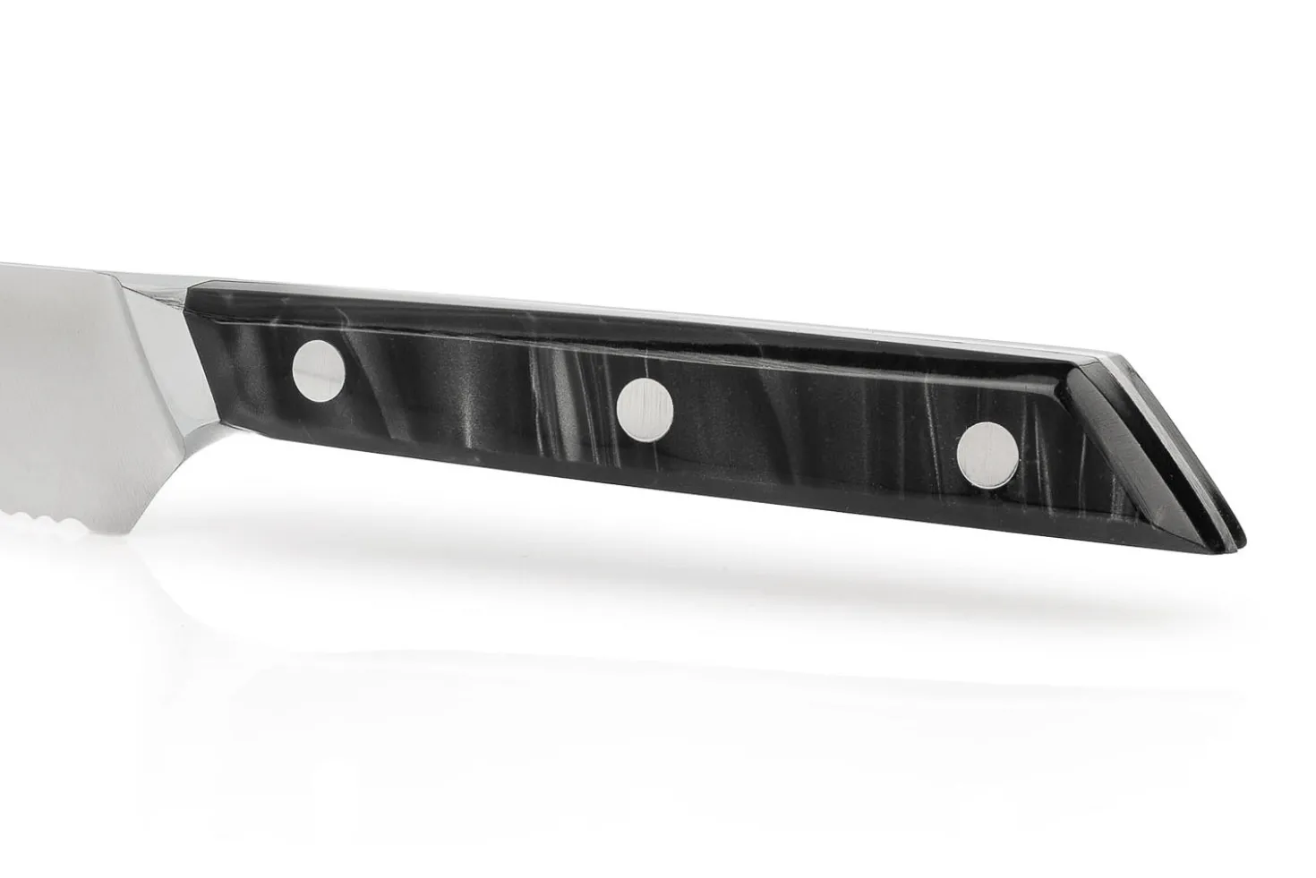 Couteau à pain Arcos Eclipse lame dentée 20cm manche acrylique noir nacré