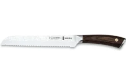 Couteau à pain 3 Claveles Sakura manche pakka 19cm