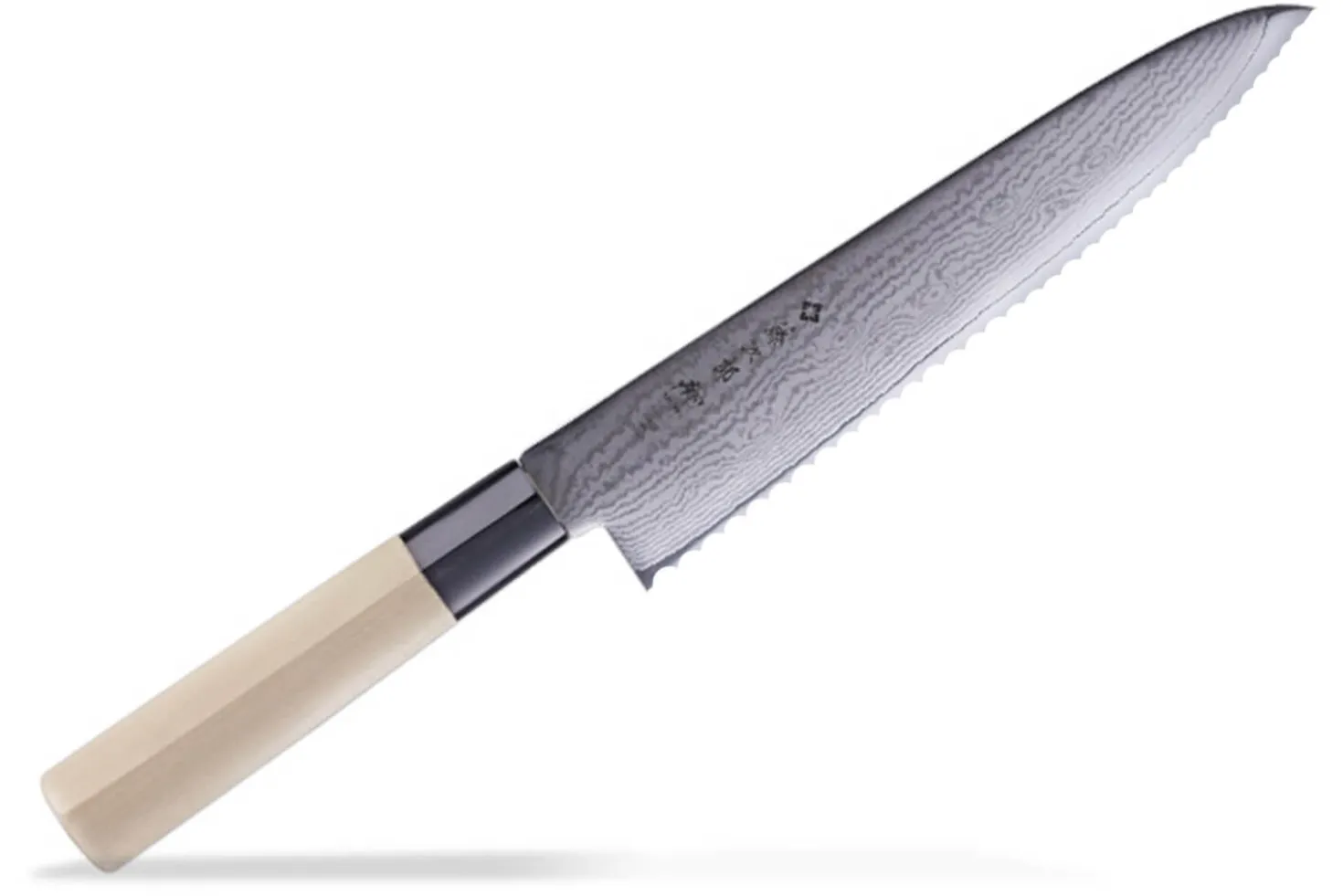 Couteau à pain 24cm Damas Tojiro SHIPPU