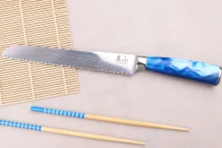 Couteau à pain 20cm Kutoyama Blue Wave