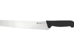 Couteau à pain courbé professionnel Ambrogio Sanelli Supra ultra soft noir 26cm