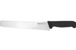 Couteau à pain courbé professionnel Ambrogio Sanelli Supra Hard noir 26cm