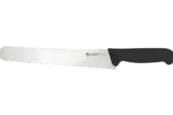 Couteau à pain courbé professionnel Ambrogio Sanelli Supra Vague noir 26cm