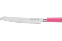 Couteau à pain Dick Pink Spirit lame dentelée 26cm manche rose