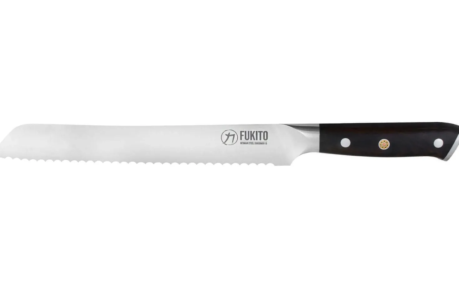 Couteau à pain Fukito Ebène X50 23cm