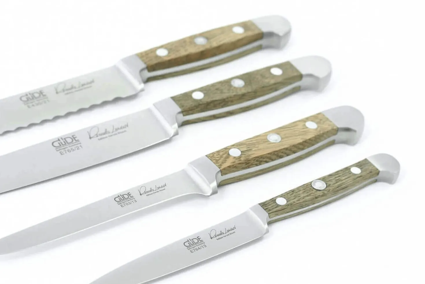 Couteau à pain Güde Alpha Chêne 21cm en acier forgé