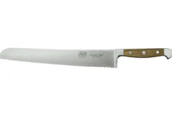 Couteau à pain Güde Alpha Chêne 32cm en acier forgé