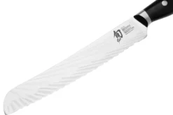 Couteau à pain japonais KAI Shun Nagare Black lame dentée damas 72 couches Dual Core 23cm manche bombé