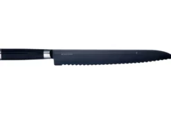 Couteau à pain Kai Michel Bras n°9 28,5cm acier inox SG2 + fourreau en bois