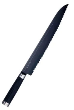 Couteau à pain Kai Michel Bras n°9 28,5cm acier inox SG2 + fourreau en bois