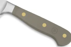Couteau à pain Wusthof Classic Colour Velvet Oyster forgé lame micro-dentelée 23cm