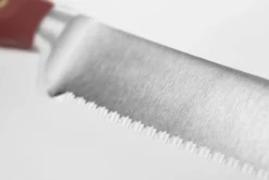 Couteau à pain Wusthof Classic Colour Tasty Sumac forgé lame micro-dentelée 23cm
