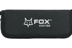 Couteau pliant Ansø FOX FX-302 manche 12cm titanium ondulé + étui