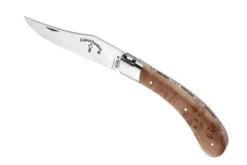 Couteau pliant artisanal Capuchadou acier sandvik manche bois de genévrier 12cm
