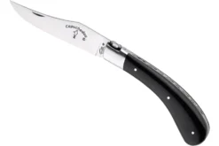 Couteau pliant artisanal Capuchadou acier sandvik manche bois d'ébène 12cm
