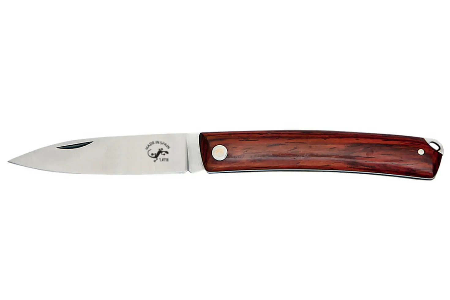 Couteau pliant artisanal Salamandra manche cocobolo 10cm + étui