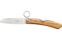 Couteau pliant artisanal Windmühlenmesser Ibex 100 manche en olivier 14cm