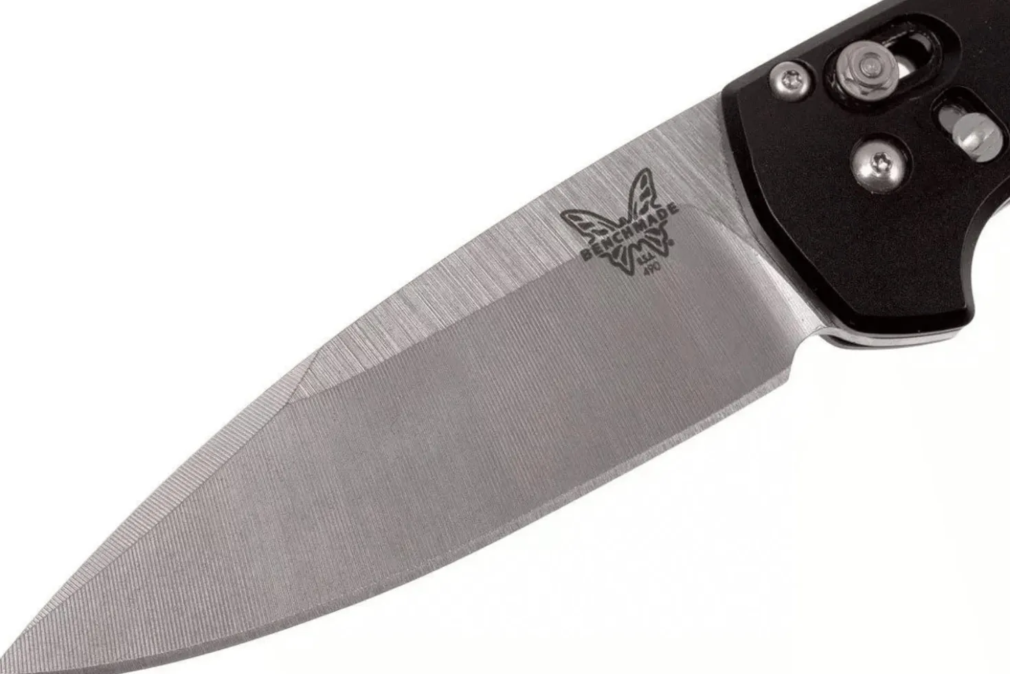 Couteau pliant Benchmade Arcane 490 manche aluminium noir 11cm