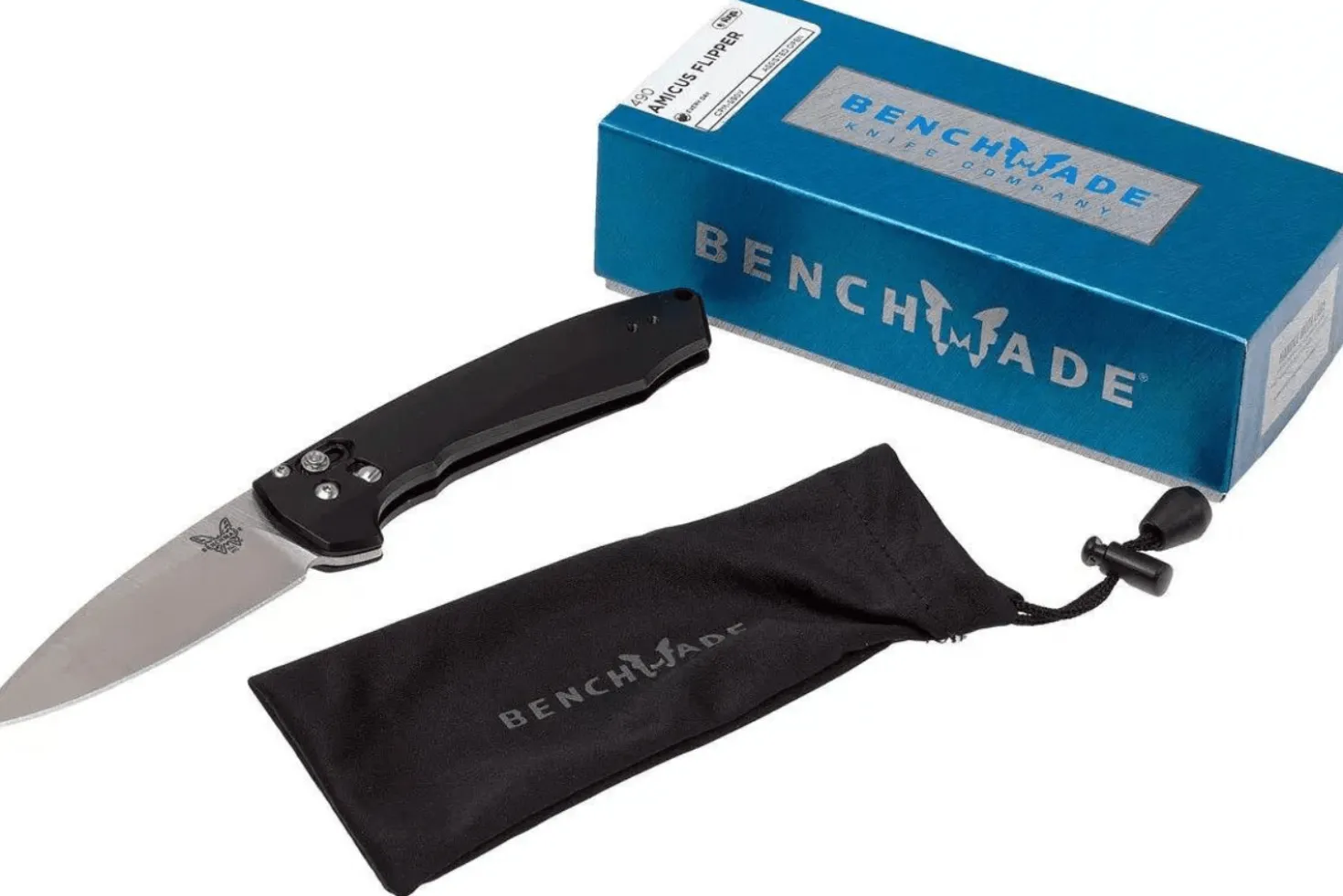 Couteau pliant Benchmade Arcane 490 manche aluminium noir 11cm