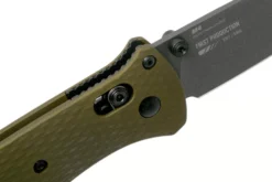 Couteau pliant Benchmade Bailout 537GY-1 manche aluminium anodisé vert 12cm avec brise-vitre