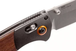 Couteau pliant Benchmade Crooked River 15080-2 manche bois 13,5cm