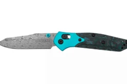 Couteau pliant Benchmade Mini Osborne 945-221 édition limitée lame damassée manche carbone 9,8cm