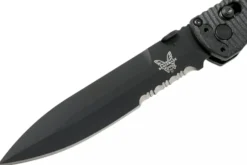 Couteau pliant Benchmade Socp Tactical Folder 391SBK lame dentelée manche fibre de carbone CF-Elite® 14cm pic brise-vitre