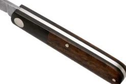 Couteau pliant Böker Barlow Prime Tirpitz Damas 117942DAM manche micarta noir et noyer 8,4cm + étui en feutre