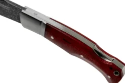 Couteau pliant Böker Boxer Damascus 111025DAM manche en micarta bordeaux 10,3cm