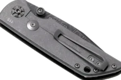 Couteau pliant Böker M4 Sherman Damas 110662DAM lame damassée manche en micarta noir 9,8cm