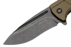 Couteau pliant BUCK RUCKUS 0713GRS manche vert 12cm