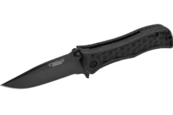 Couteau pliant Camillus Erupt manche en nylon noir et fibres de verre à motif cubique 7,8cm