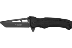 Couteau pliant Camillus GB-8B lame Tanto manche en nylon renforcé de fibres de verre noir 12cm