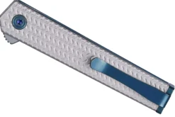 Couteau pliant CRKT CEO Microflipper 7081 manche en aluminium gris 8,25cm
