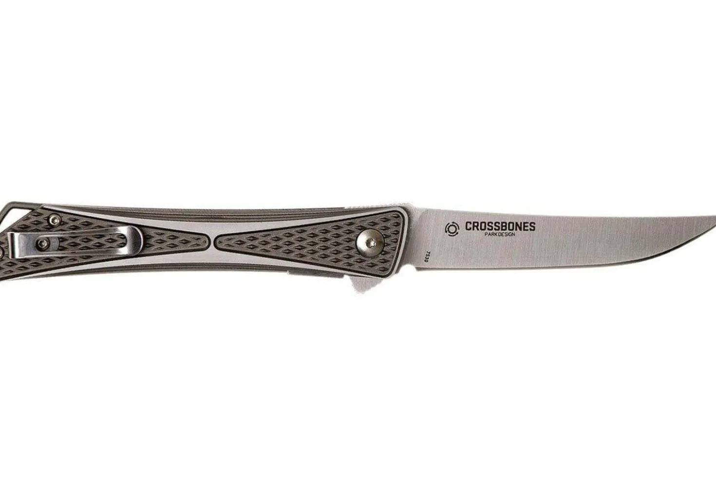 Couteau pliant CRKT CROSSBONES 7530 manche alu 11,4cm