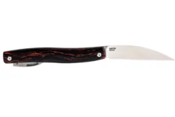 Couteau pliant CRKT Forebear 4810.CR double lame manche G10 rouge et noir 9cm