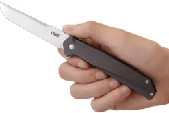 Couteau pliant CRKT HELICAL K500GXP manche alu gris anthracite 11,5cm