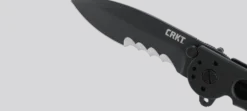 Couteau pliant CRKT M21 manche à trous G10 noir