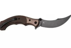 Couteau pliant CRKT Ritual Compact 7465.CR manche 10,2cm en micarta marron