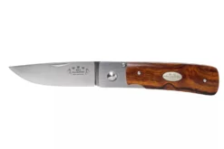 Couteau pliant Fallkniven RL1DI manche Desert Ironwood 9,5cm + étui en daim