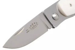 Couteau pliant Fallkniven U1EY Elmax manche Elforyn imitation ivoire 8,6cm + étui Cordura