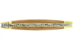 Couteau pliant Forge de Laguiole manche en bois de genévrier 11cm mitres en laiton
