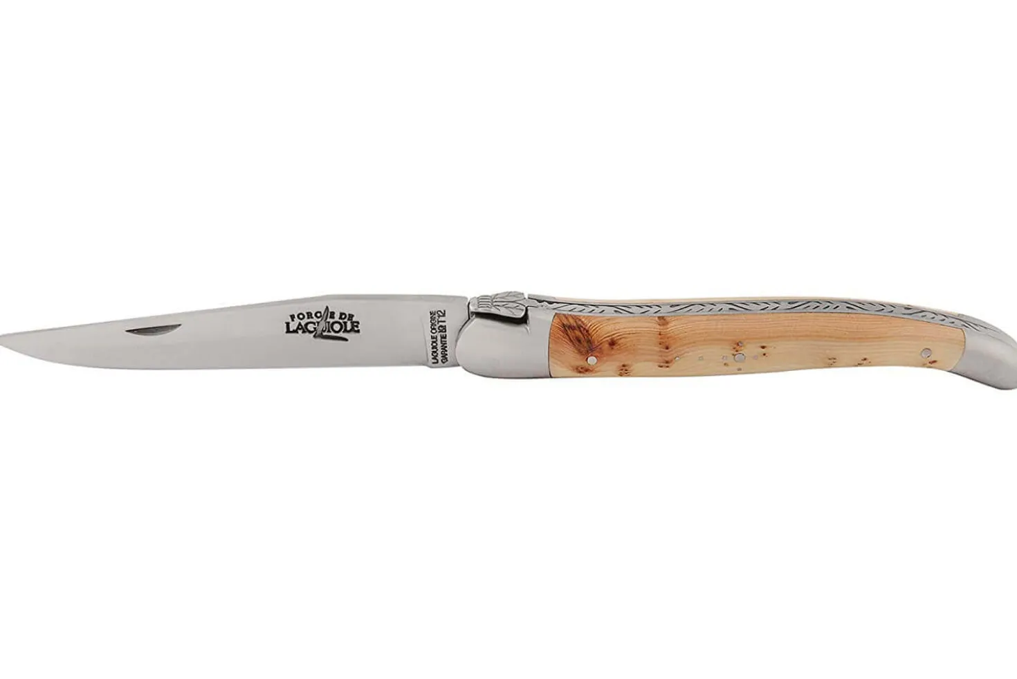 Couteau pliant Forge de Laguiole manche en bois de genévrier 12cm