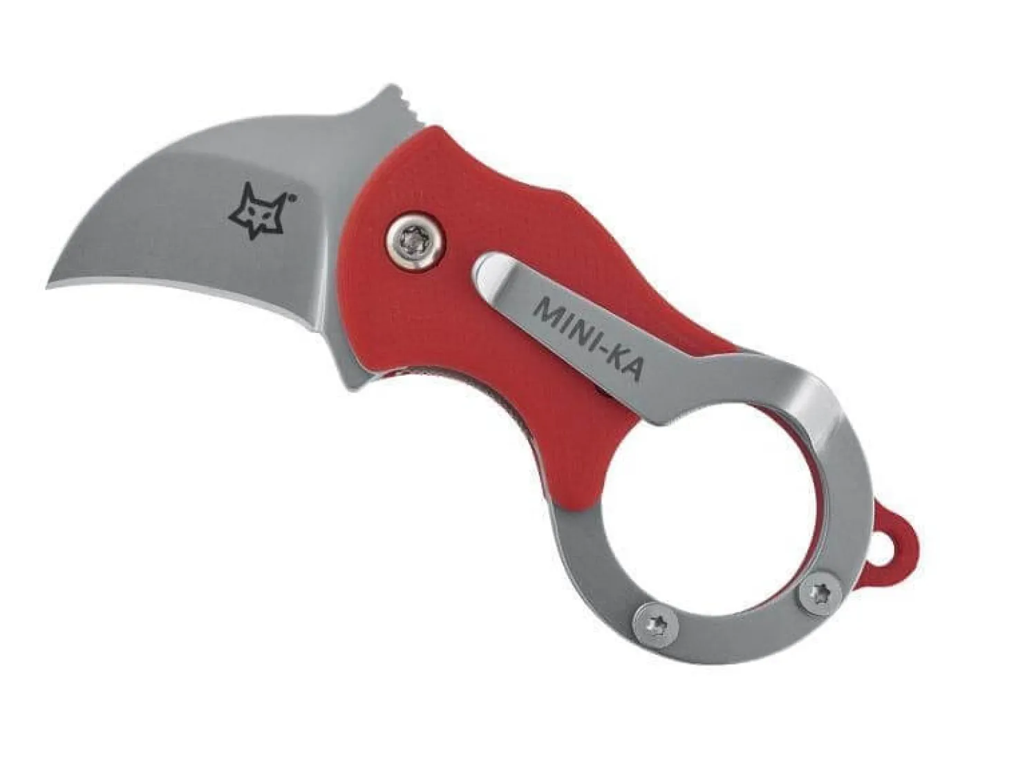 Couteau pliant FOX FX.535R Mini-Ka manche nylon rouge 6cm
